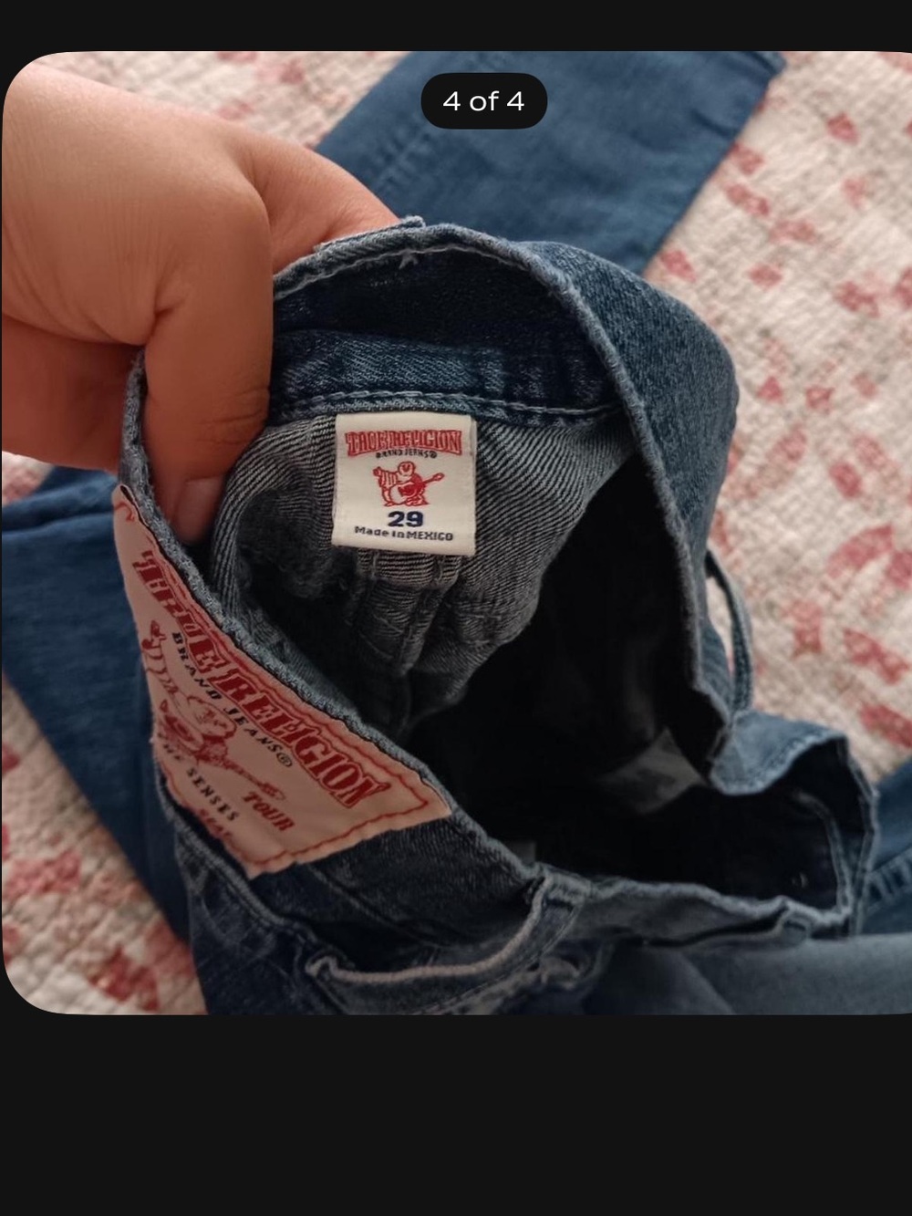 True Religion Denim Jeans in Indigo Blue